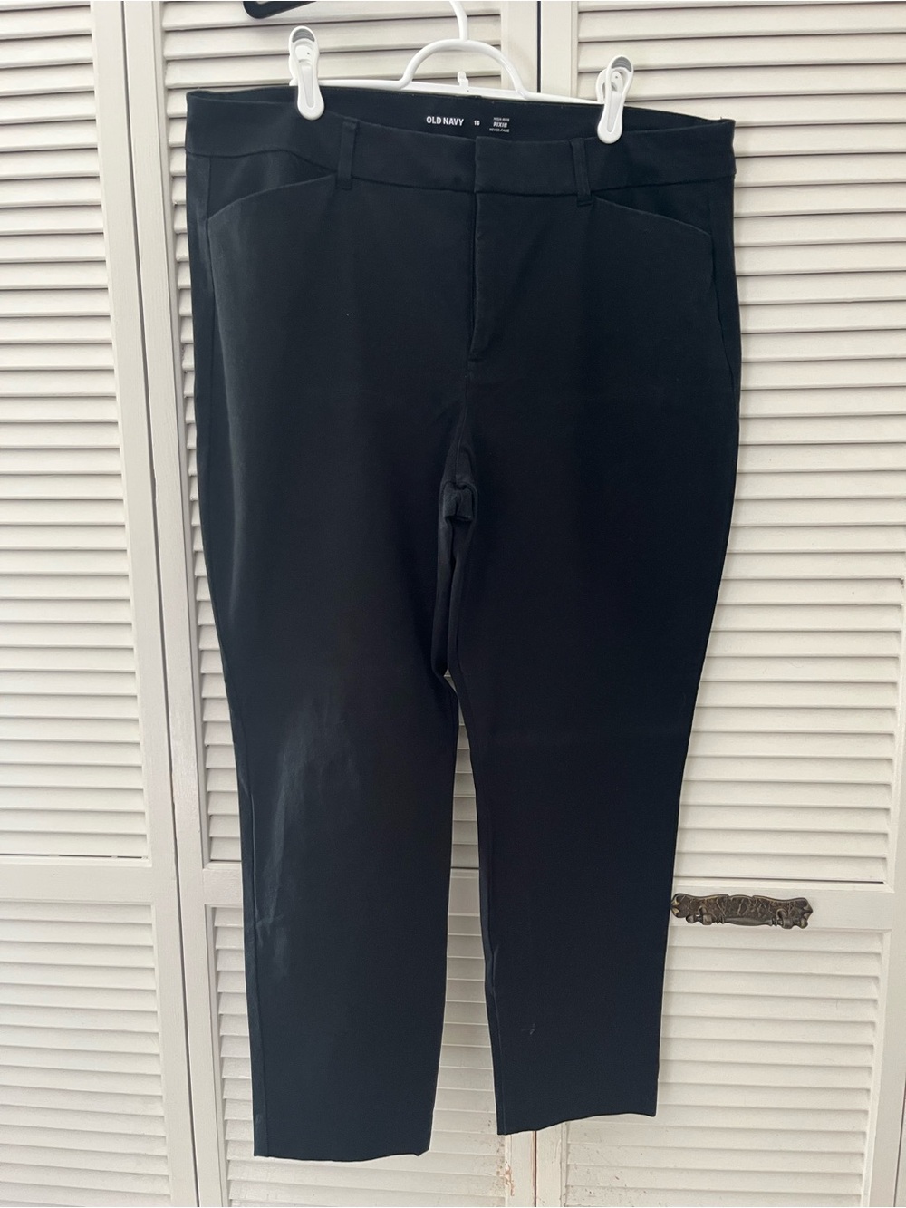 Old Navy Black Slim Straight Work Pants